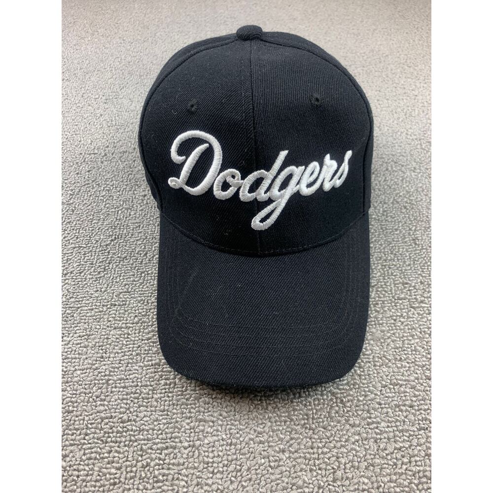 Dodgers Men's One Size Fits All Black Baseball‎ Hat Cap
